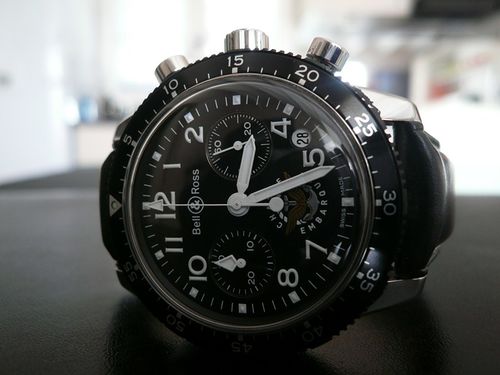 BELL & ROSS PILOT ACRYLIC 'CHASSE EMBARQUEE'