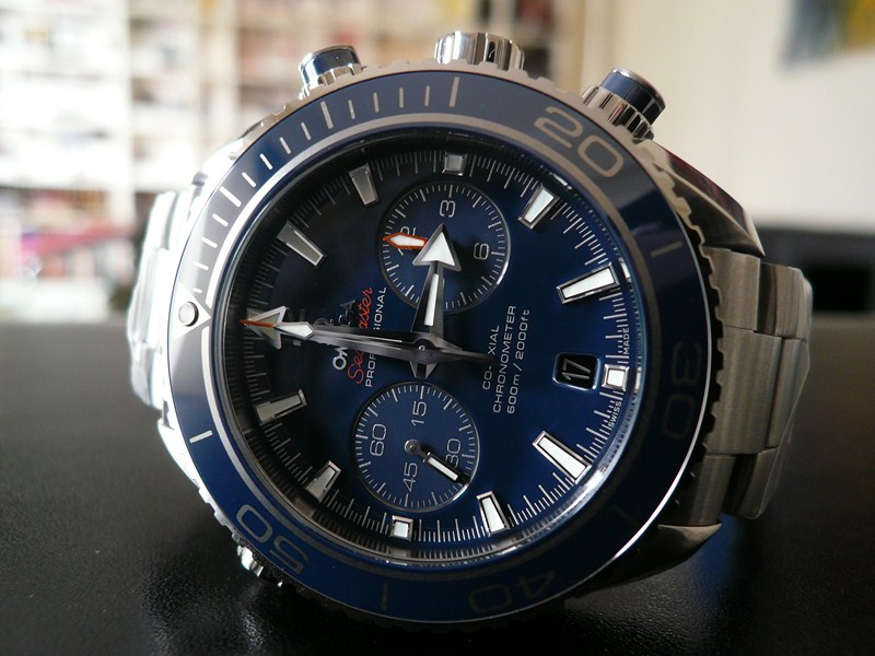 OMEGA SEAMASTER PLANET OCEAN CHRONO LIQUIDMETAL
 	 
