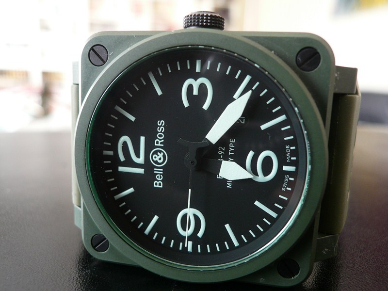 BELL & ROSS BR03-92 MILITARY CERAMIC
 	 
