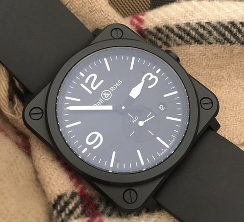 BELL & ROSS BR S BLACK MATTE