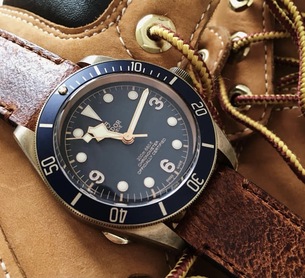 TUDOR HERITAGE BLACK BAY BRONZE BLUE BUCHERER