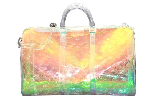 LOUIS VUITTON KEEPALL 50 PRISM IRIDESCENT TRAVEL BAG