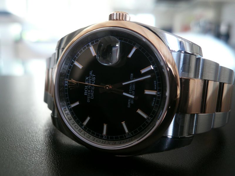 ROLEX DATEJUST OR ROSE ET ACIER
 	 
