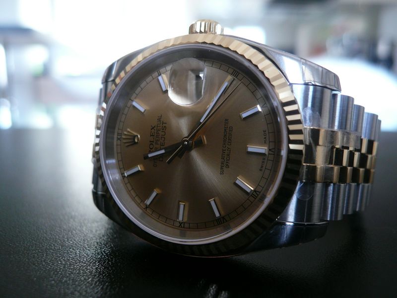 ROLEX DATEJUST OR ET ACIER
 	 
