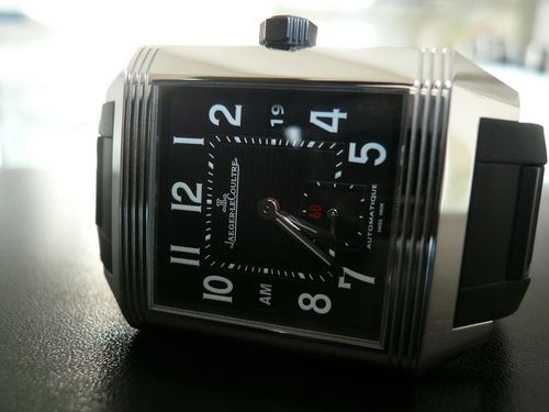 JAEGER LECOULTRE REVERSO SQUADRA HOMETIME BLACK