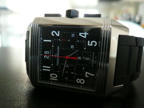 JAEGER LECOULTRE REVERSO SQUADRA CHRONOGRAPH GMT BLACK