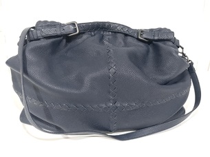 BOTTEGA VENETA INTRECCIATO AND LEATHER HANGBAG