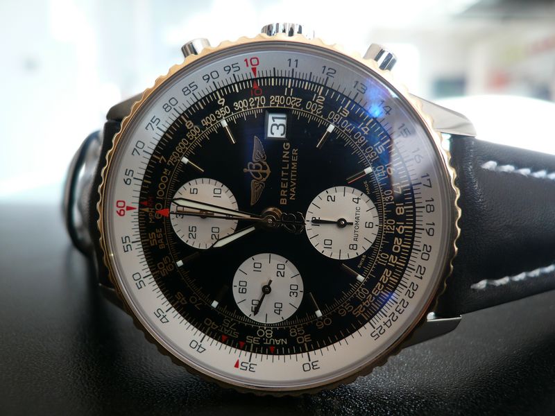 BREITLING OLD NAVITIMER OR ET ACIER
 	 
