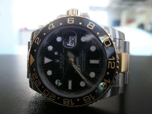 ROLEX GMT MASTER II OR ET ACIER CERAMIQUE