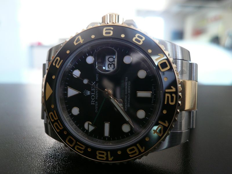 ROLEX GMT MASTER II OR ET ACIER CERAMIQUE
 	 
