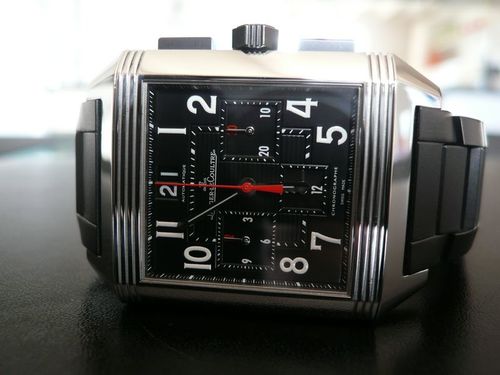 JAEGER LECOULTRE REVERSO SQUADRA CHRONOGRAPH GMT BLACK