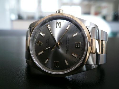 ROLEX AIR-KING OR ET ACIER