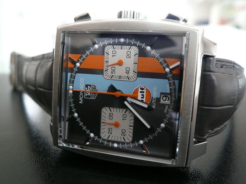 TAG HEUER MONACO CALIBRE 12 'GULF'
 	 
