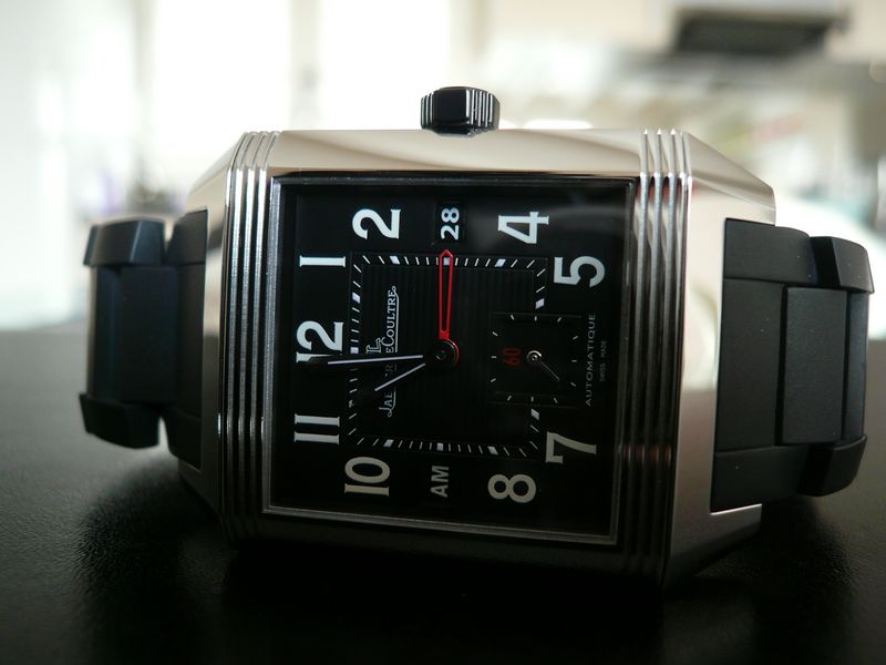 JAEGER LECOULTRE REVERSO SQUADRA  HOMETIME BLACK
 	 
