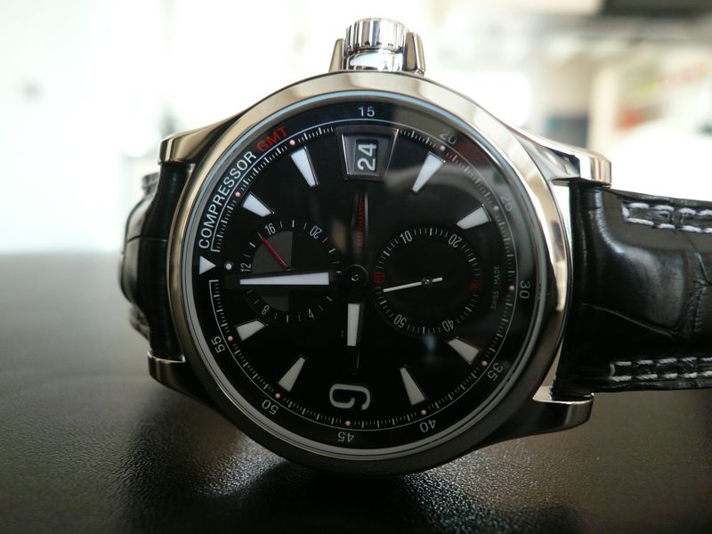 JAEGER LECOULTRE MASTER COMPRESSOR GMT
 	 
