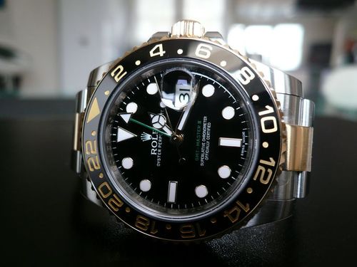 ROLEX GMT MASTER II OR ET ACIER CERAMIQUE