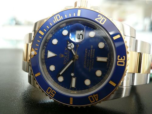 ROLEX SUBMARINER DATE CERAMIQUE OR ET ACIER