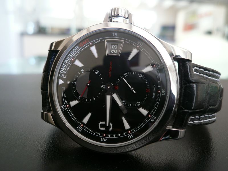 JAEGER LECOULTRE MASTER COMPRESSOR GMT
 	 
