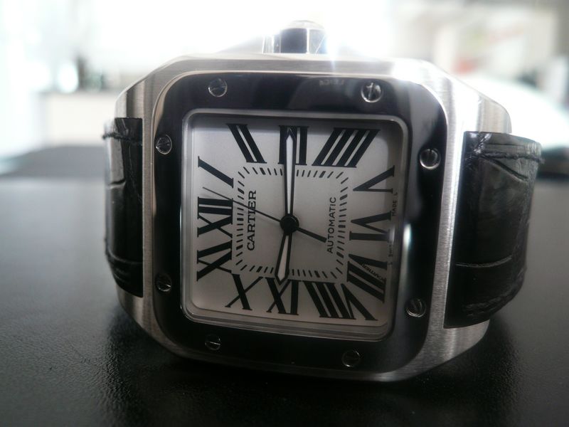 CARTIER SANTOS 100 GRAND MODELE
 	 
