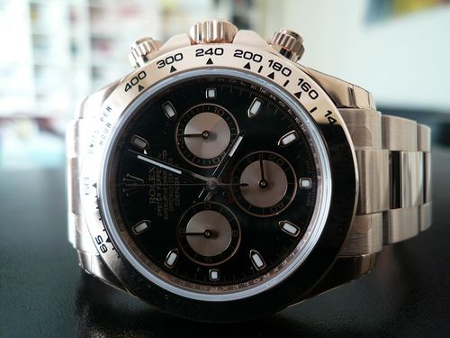 ROLEX DAYTONA OR ROSE