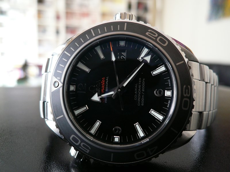 OMEGA SEAMASTER PLANET OCEAN 45,5 LUNETTE CERAMIQUE
 	 
