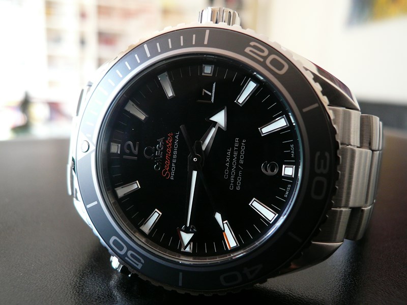 OMEGA SEAMASTER PLANET OCEAN 45,5 LUNETTE CERAMIQUE
 	 
