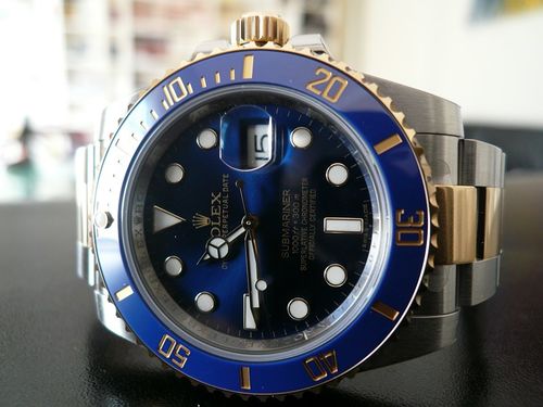 ROLEX SUBMARINER DATE CERAMIQUE OR ET ACIER