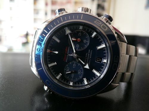 OMEGA SEAMASTER PLANET OCEAN CHRONO LIQUIDMETAL