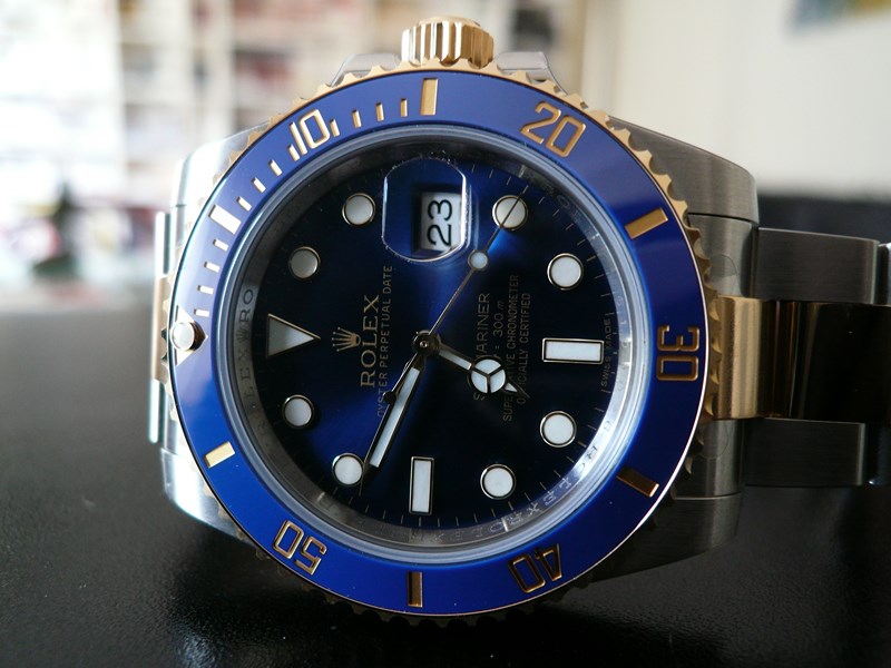 ROLEX SUBMARINER DATE CERAMIQUE OR ET ACIER
 	 
