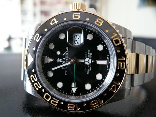 ROLEX GMT-MASTER II CERAMIQUE OR ET ACIER