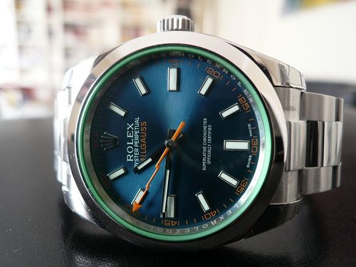 ROLEX MILGAUSS GLACE VERTE 'Z BLUE'