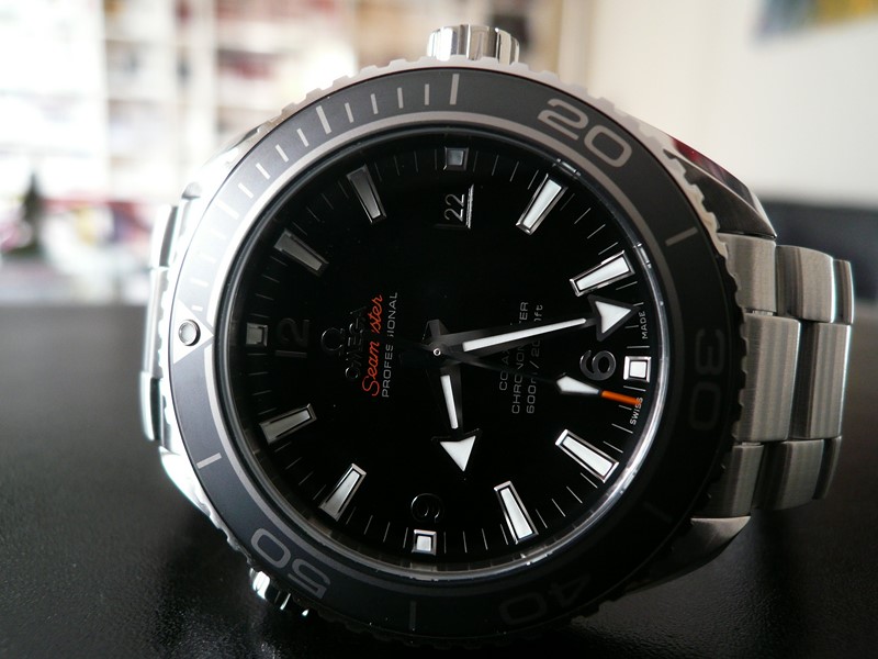 OMEGA SEAMASTER PLANET OCEAN 45,5 LUNETTE CERAMIQUE
 	 
