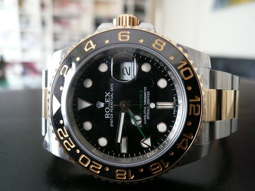 ROLEX GMT MASTER II CERAMIQUE OR ET ACIER