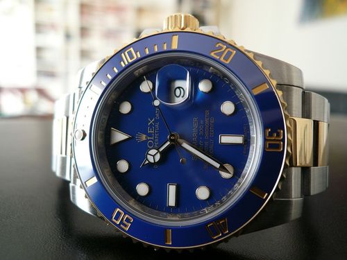 ROLEX SUBMARINER DATE CERAMIQUE OR ET ACIER