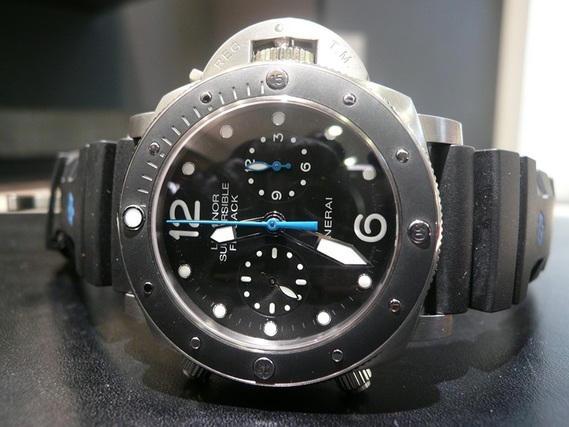 PANERAI LUMINOR SUBMERSIBLE 1950 3 DAYS FLYBACK
 	 
