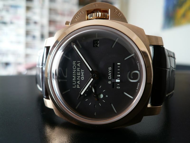 photo n°1 : PANERAI LUMINOR 1950 8 DAYS GMT ROSE GOLD