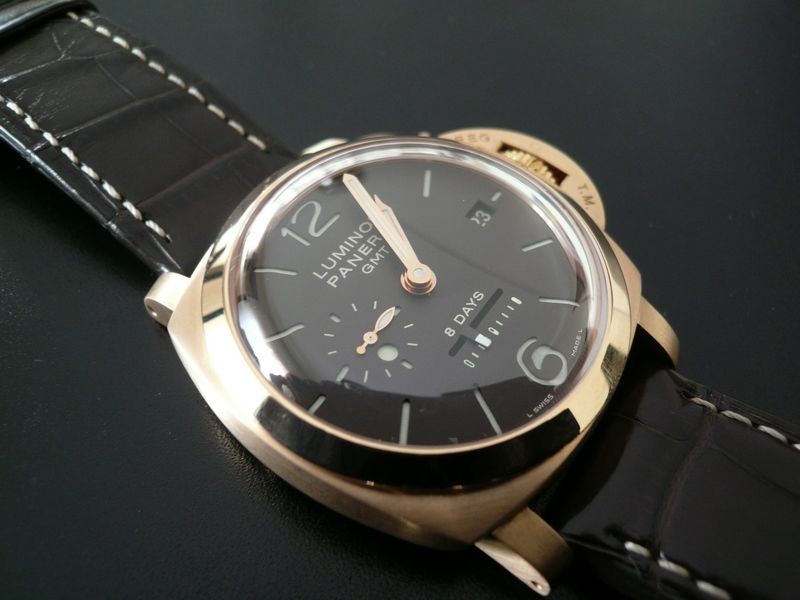 photo n°2 : PANERAI LUMINOR 1950 8 DAYS GMT ROSE GOLD