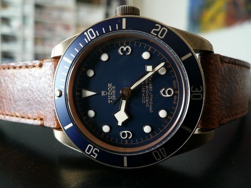 TUDOR HERITAGE BLACK BAY BRONZE BLUE BUCHERER