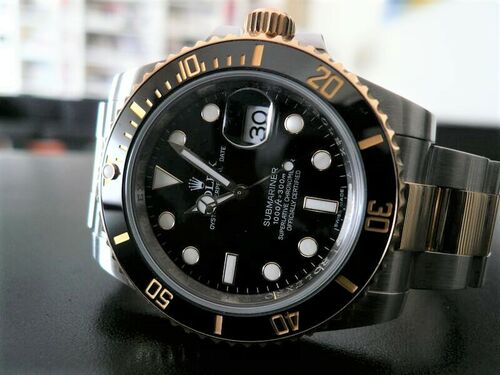 ROLEX SUBMARINER DATE CERAMIQUE OR ET ACIER